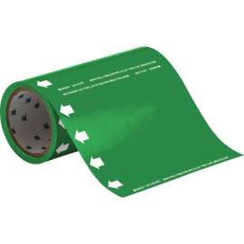 Blank Pipe Marker with Arrow, 30' H x 8" W x 30' L, Roll of 30', Fits Pipes 2" Dia. or Smaller