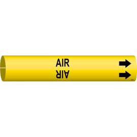 AIR Pipe Marker, Fits Pipes 0.75" Dia. Thru 1.375" Dia.