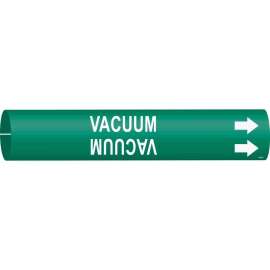 VACUUM Pipe Marker, Fits Pipes 0.75" Dia. Thru 1.375" Dia.