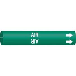 AIR Pipe Marker, Fits Pipes 4" Dia. Thru 6" Dia.