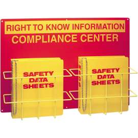 Double Right-To-Know Compliance Center With SDS Binders