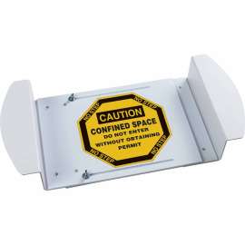 CAUTION Confined Space Do Not Enter Without Obtaining Permit Sign, 30.5" H x 42" W x 0.24" D, Polystyrene;Polyester