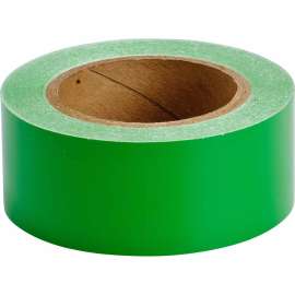 Solid Color Banding Tape for Pipe Marking - Roll Form, Pressure Sensitive Vinyl, Green, 2" x 30 Yd