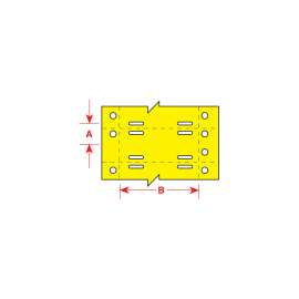BradyTag Printable Tags 0.75 in H x 2 in W White 2500/PK