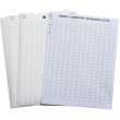 LaserTab Polyester Lbls 0.375 in H x 0.5 in W White 31/PK