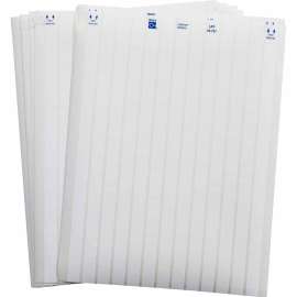 LaserTab Polyester Lbls 0.375 in H x 0.5 in W White 31/PK