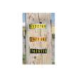 Outdoor Vinyl 1 in Yellow on Black Letters G Card of 10 Labels