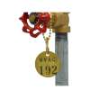 Stamped Brass Valve Tags, 1.5