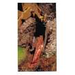 Identoline(R) Underground Tape Roll - Polyester-Encased Aluminum, CAUTION BURIED ELECTRIC LINE BELOW, Black on Red, 2