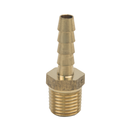BrassCraft Male Hose Barb Adaptor, 1/4" ID Hose Barb x 1/4" MIP 125-4-4X