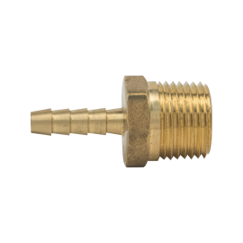 BrassCraft Male Hose Barb Adaptor, 1/4" ID Hose Barb x 1/2" MIP 125-4-8X