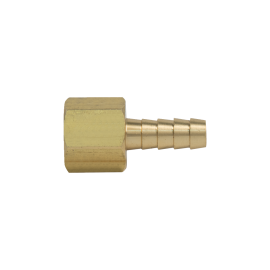 BrassCraft Female Hose Barb Adaptor, 1/4" ID Hose Barb x 1/4" FIP 126-4-4X