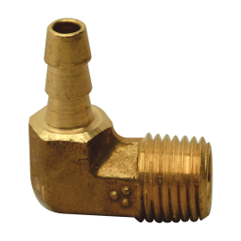 BrassCraft 90° Male Hose Barb Elbow, 3/8" ID Hose Barb x 1/8" MIP 129-6-2