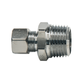 BrassCraft Compression Male Reducing Adaptor, 3/8" OD Tube, Drill Through (No Tube Stop) x 1/2" MIP 13X C