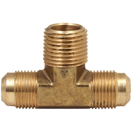 BrassCraft Flare Male Tee Adaptor (MIP on Branch), 1/2" OD Tube x 1/2" OD Tube x 1/2" MIP 145-8-8