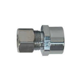 BrassCraft Sweat x Compression Adaptor, 1/2" NOM Sweat x 3/8" OD Tube, Drill Through (No Tube Stop) 14X C