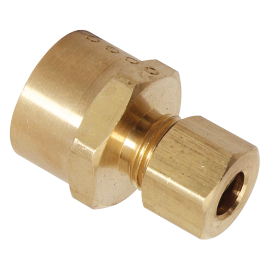 BrassCraft Flare-Compression Adaptor, 3/8" Female Flare x 1/4" OD Tube 462-6-4X
