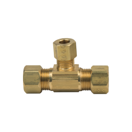 BrassCraft Compression Reducing Tee, 3/8" OD Tube x 3/8" OD Tube x 1/4" OD Tube 64-6-6-4X