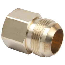 BrassCraft Standard Gas Fitting, 7/8" OD Flare x 3/4" FIP, Brass AU1-14-12
