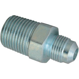 BrassCraft Standard Gas Fitting, 3/8" OD Flare x 1/2" MIP (3/8" FIP), Steel AU2-6-8S
