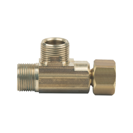 BrassCraft Compression Female Tee Adaptor (FIP on Branch), 3/8" OD Tube x 3/8" OD Tube x 3/8" Female Comp Nut CT2-666X P