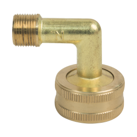 BrassCraft Garden Hose Dishwasher Elbow, 3/4" Female Hose Thread x 3/8" OD Tube, Comp Nut & Sleeve, Hose Washer Included HES-6-12WNMX