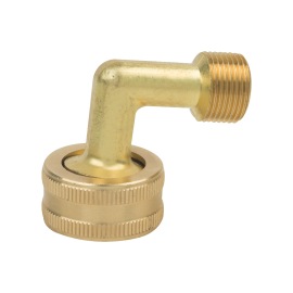 BrassCraft Garden Hose Dishwasher Elbow, 3/4" Female Hose Thread x 1/2" OD Tube, Hose Washer Included HES-8-12X