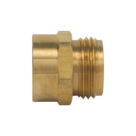 BrassCraft Male Hose Adaptor (FIP End), 3/4" Male Hose Thread Inlet x 3/4" FIP Outlet HU12-12-12X