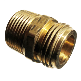 BrassCraft Male Hose Adaptor (MIP End), 3/4" Male Hose Thread x 3/4" MIP (Tapped 1/2" FIP) HU22-12-12TP