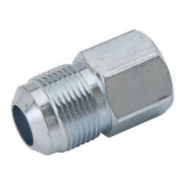 BrassCraft Standard Gas Fitting, 5/8" OD (15/16-16 Thread) Flare x 1/2" FIP, Steel MAU1-10-8S