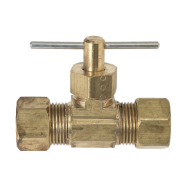 BrassCraft Compression x Compression Needle Valve, 3/8" OD Comp x 3/8" OD Comp NV105-6X