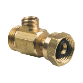 BrassCraft Compression Female Tee Adaptor, 1/2" FIP Captive Nut x 1/2" MIP x 3/8" OD Tube ST1-SS6X D