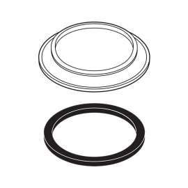 Spout Base with Gasket in Venetian Bronze