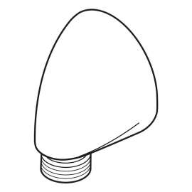 Wall-Mount Elbow in Brushed Nickel