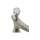 Crystal Finial Accent for Bathroom Faucets in Brushed Nickel