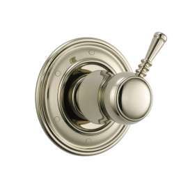 Six Function Diverter Valve Trim in Polished Nickel