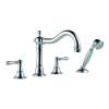 Roman Tub Trim With Hand Shower in Polished Chrome