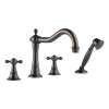 Roman Tub Trim With Hand Shower in Venetian Bronze