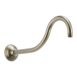 16in Shower Arm and Flange in Brushed Nickel