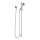 Euro 85521-BN Hand Shower Package Includes Slide Bar, Hose, and Wall Supply in Brushed Nickel