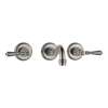 Wall Mount Lavatory Faucet in Brushed Nickel