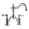 Bridge-in Lavatory Faucet in Polished Chrome