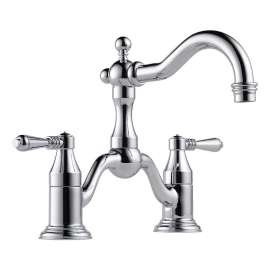 Bridge-in Lavatory Faucet in Polished Chrome