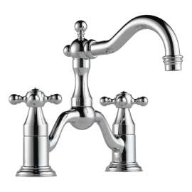 Bridge-in Lavatory Faucet in Polished Chrome