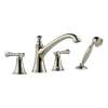 Baliza T67405-PNLHP Less Handles Roman Tub Trim With Hand Shower in Polished Nickel