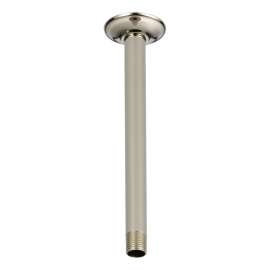 10in Ceiling Mounted Shower Arm and Flange in Polished Nickel