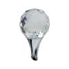 Crystal Finial for Vessel Lavatory Faucets in Polished Chrome