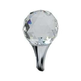 Crystal Finial for Vessel Lavatory Faucets in Polished Chrome