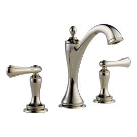 Less Handles Widespread Lavatory Faucet in Polished Nickel