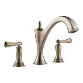Less Handles Roman Tub Trim in Brushed Nickel